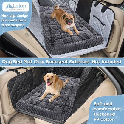 Dog Car Bed Mat Non-Slip Backseat Extender Dog Bed 56X28.7 Gray